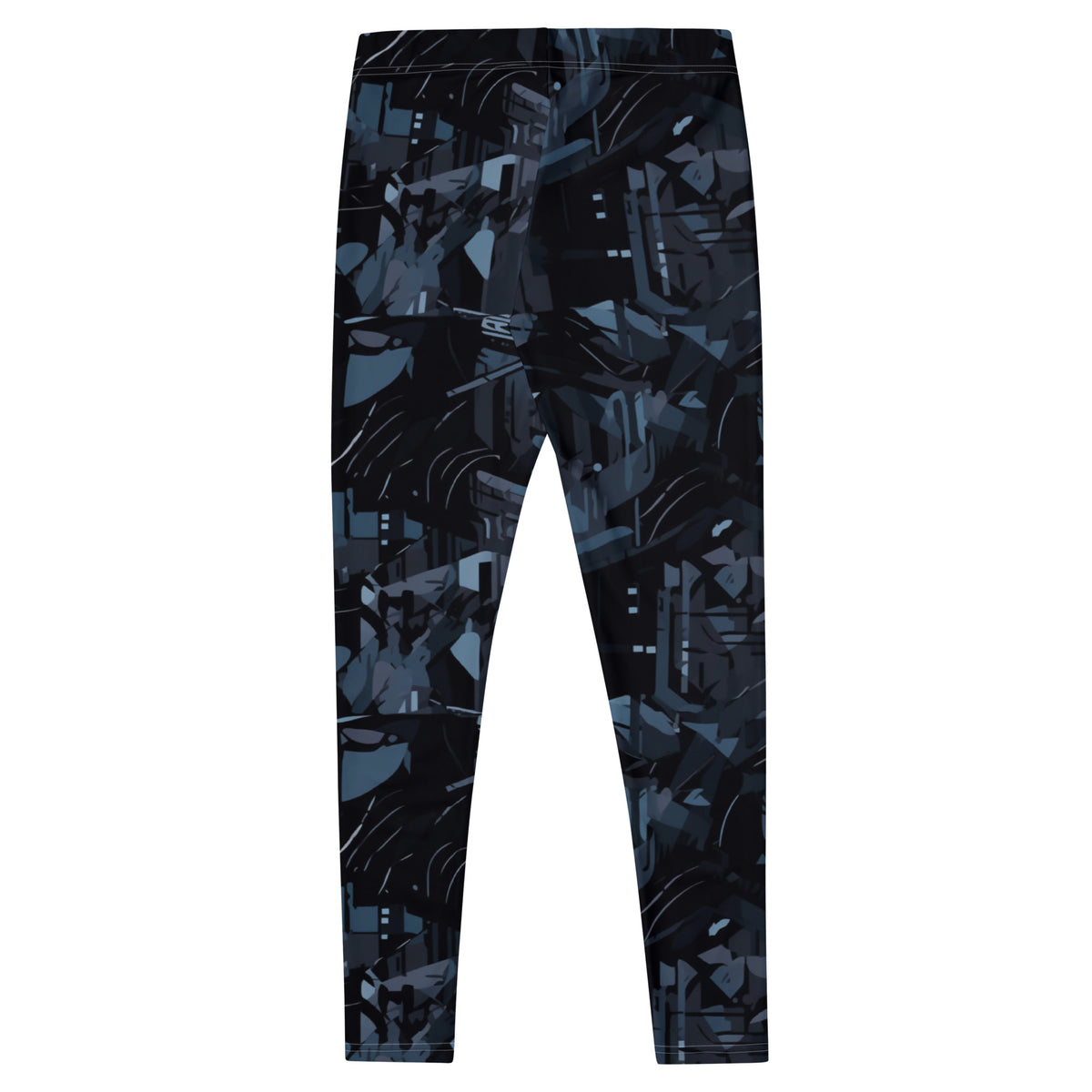 Blue Fractal CyberCamo Leggings