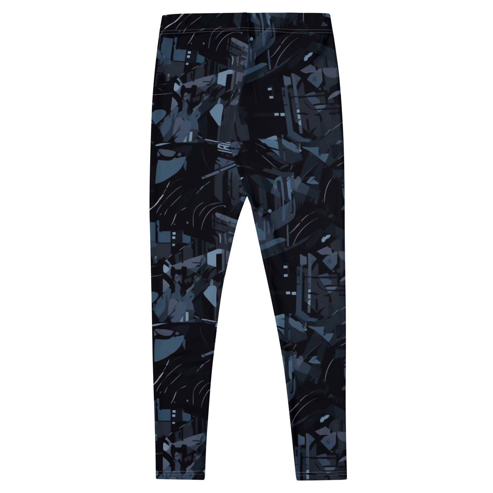Blue Fractal CyberCamo Leggings