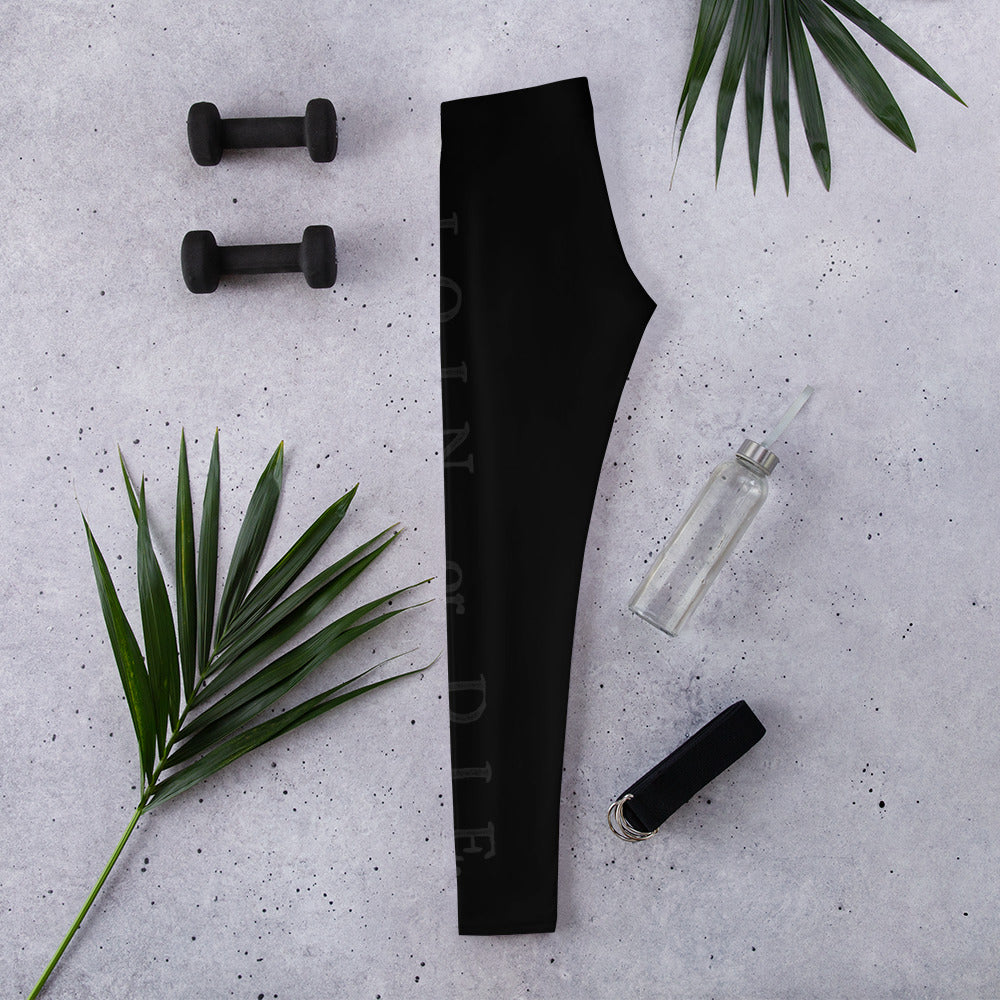 Join or Die Muted Black Leggings