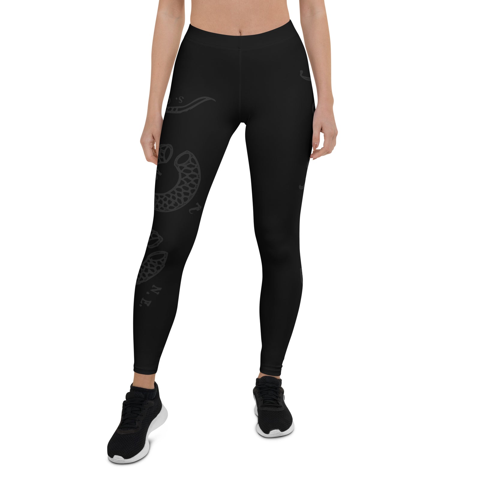 Join or Die Muted Black Leggings