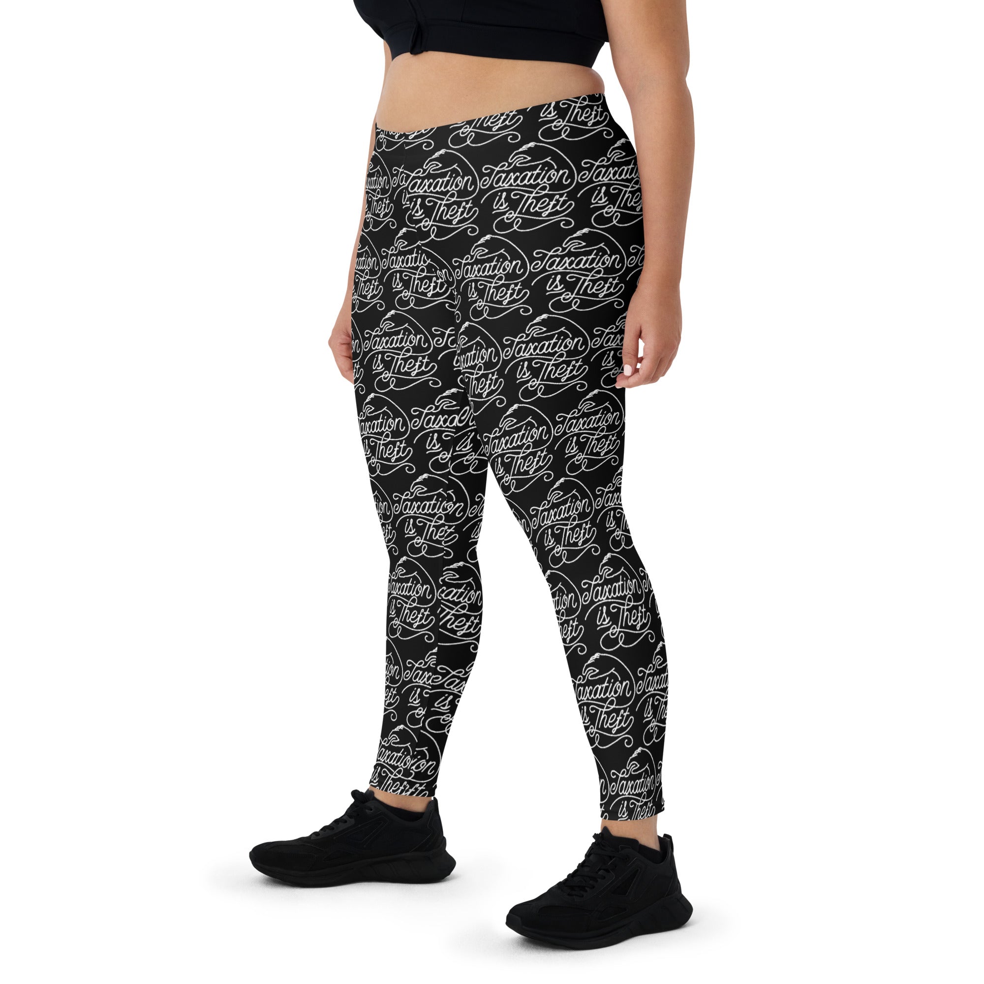 Taxation is Theft Grey Leggings