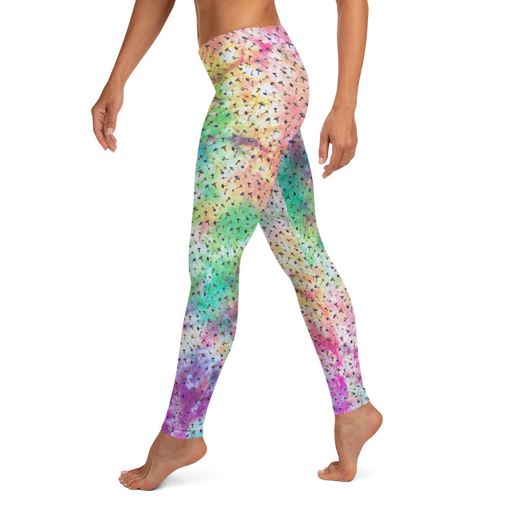Tie Dye Mushroom Mirage Leggings
