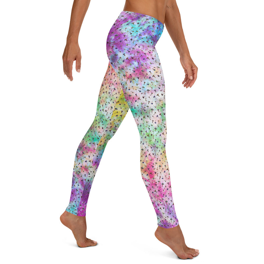 Tie Dye Mushroom Mirage Leggings