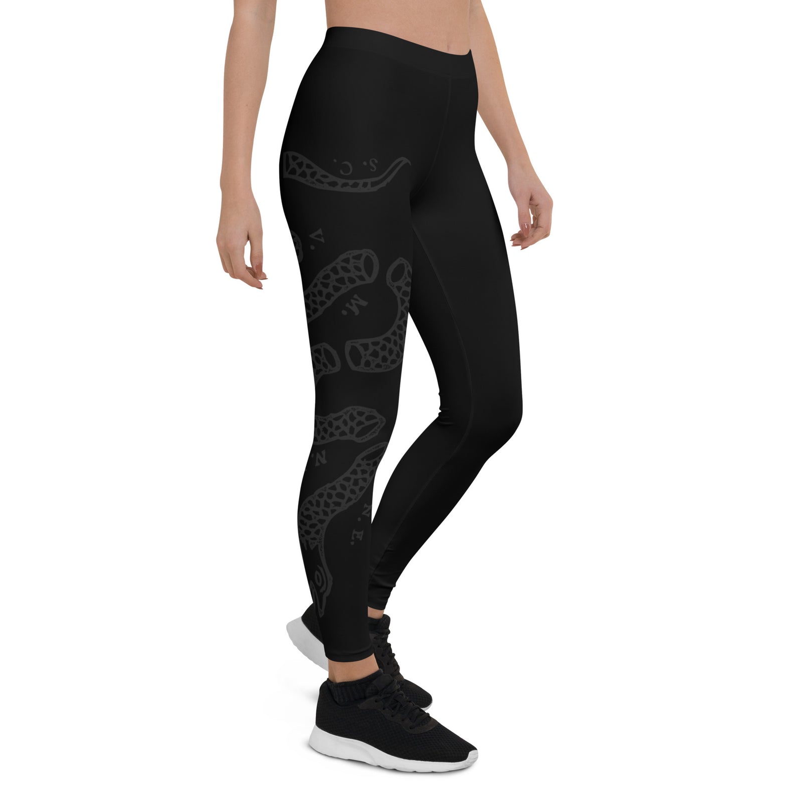 Join or Die Muted Black Leggings