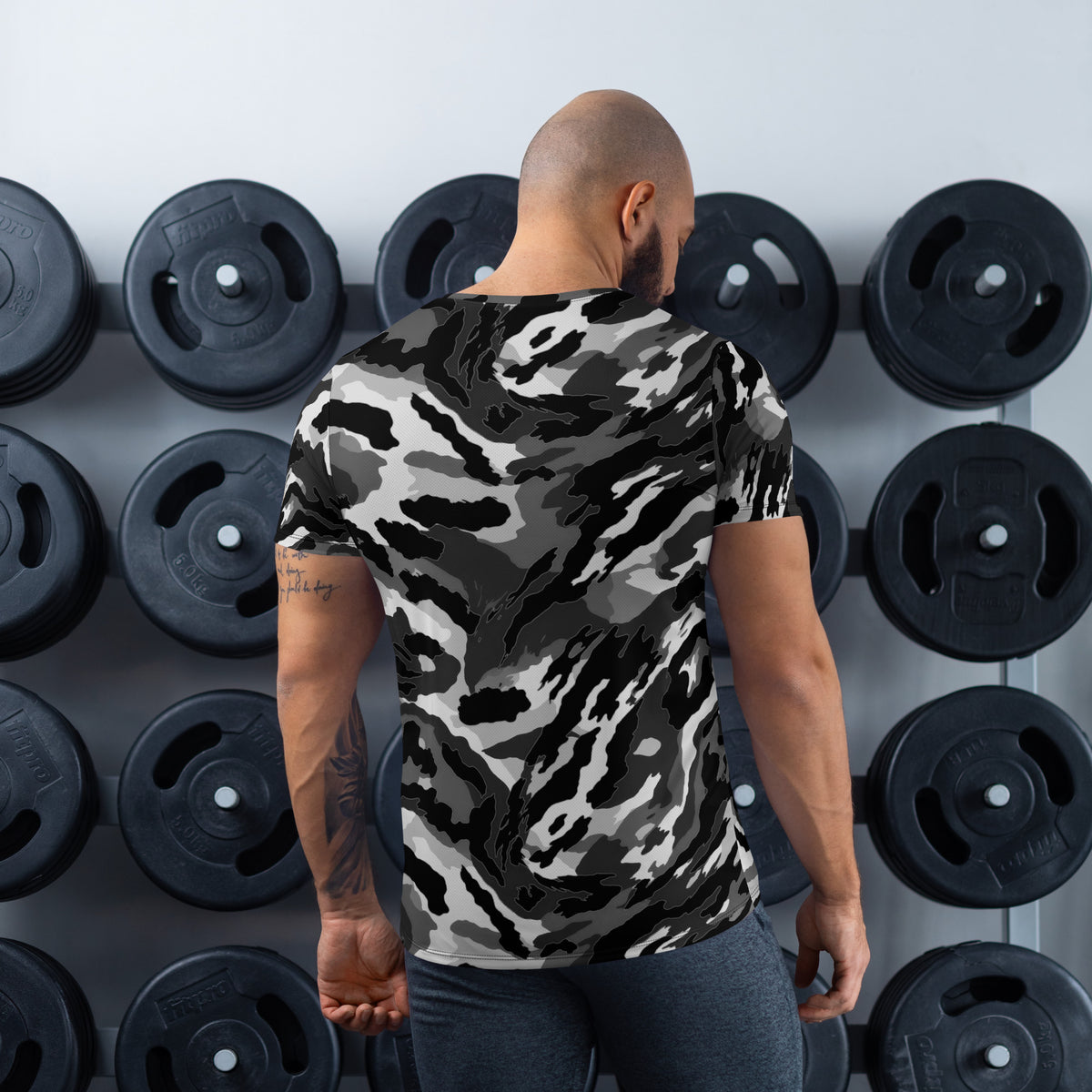 Urban Tigerstripe Men&#39;s Athletic T-shirt