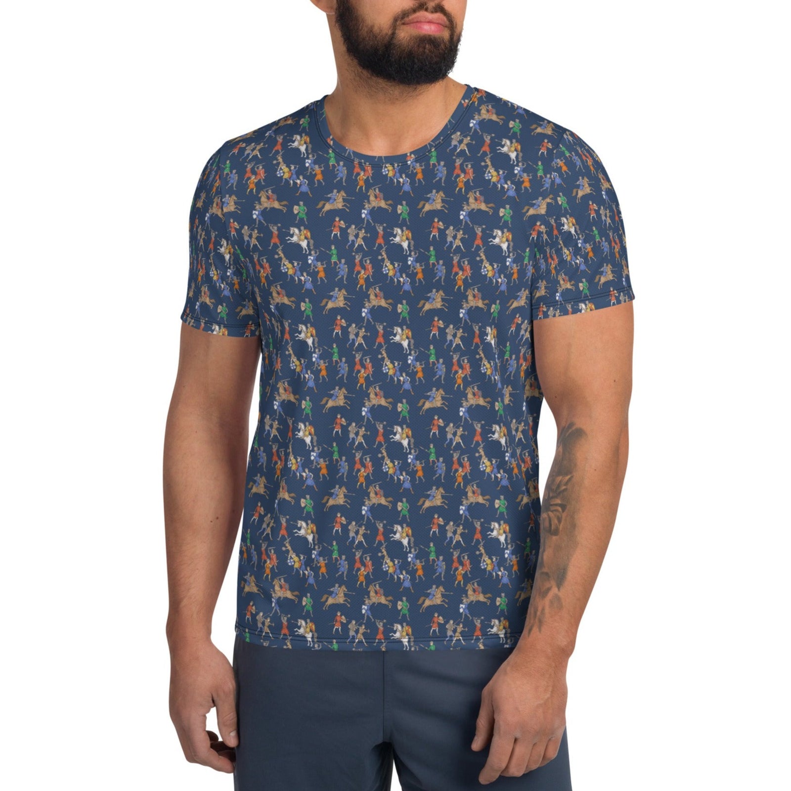Medieval Battle Men's Athletic T-shirt