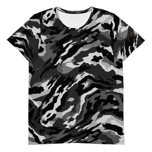 Urban Tigerstripe Men's Athletic T-shirt