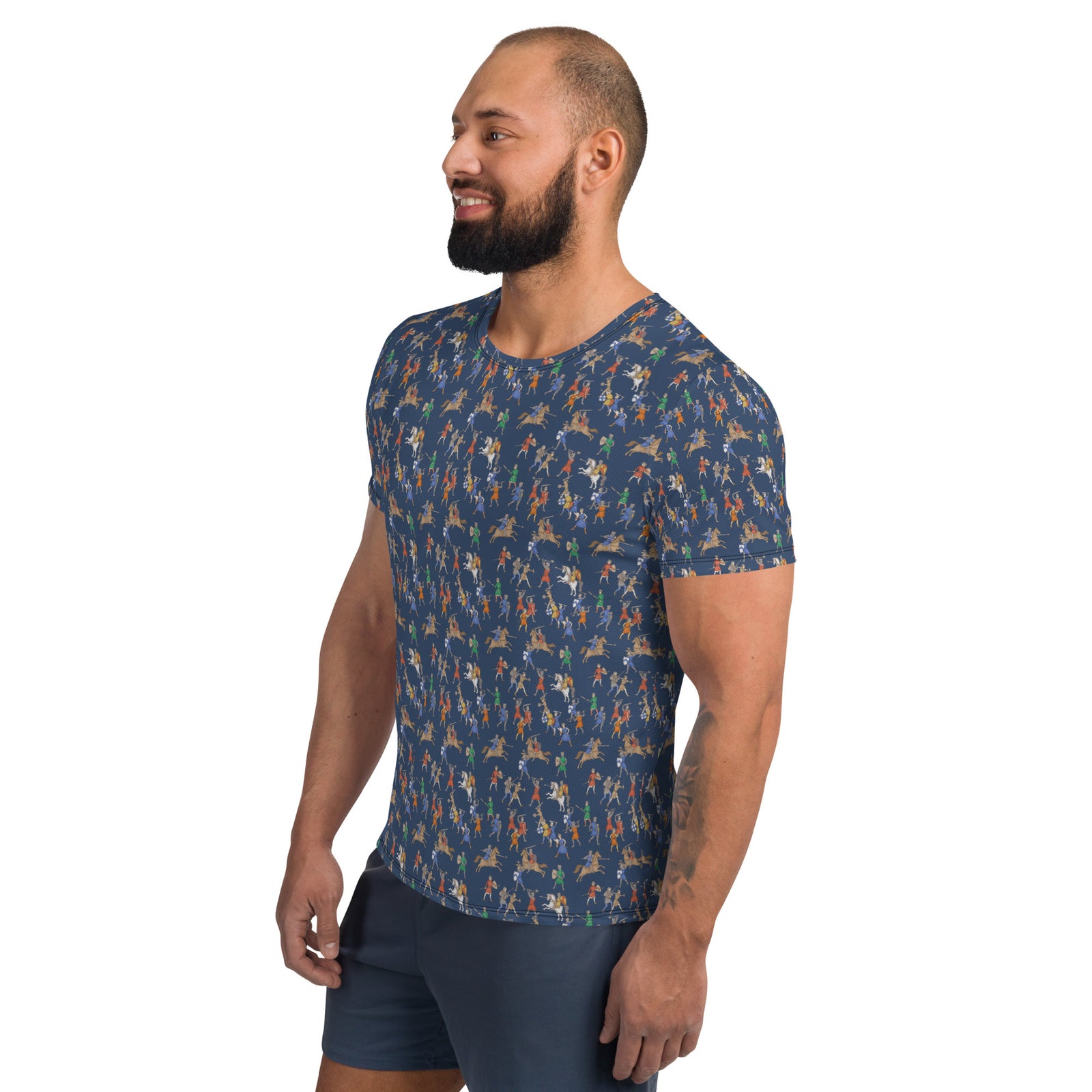 Medieval Battle Men's Athletic T-shirt