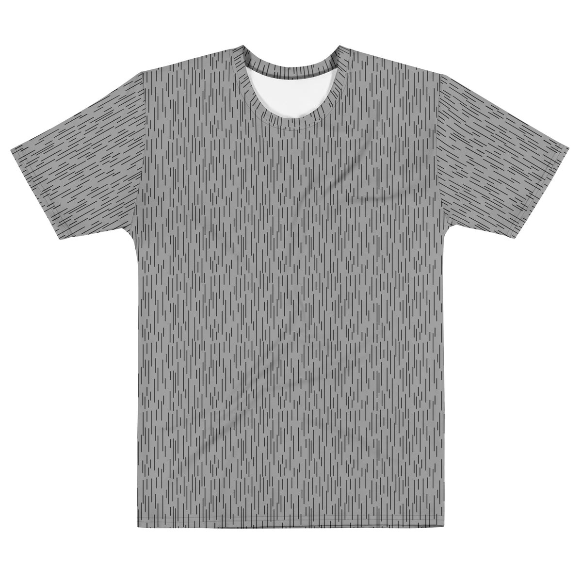 Gray Strichtarn Line Camo Men’s T-Shirt on a white background