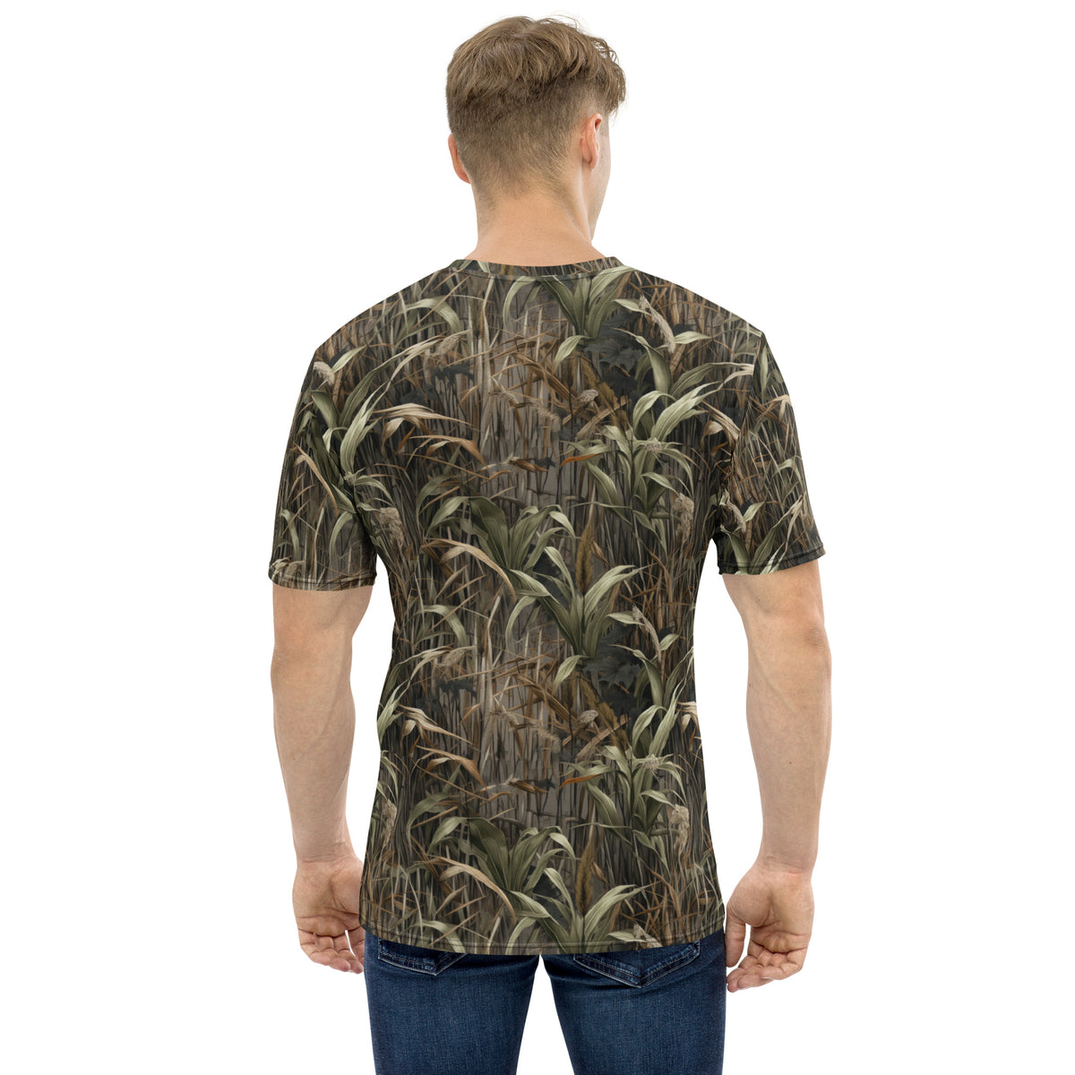 StealthBlend Marsh Camouflage Men&#39;s T-Shirt