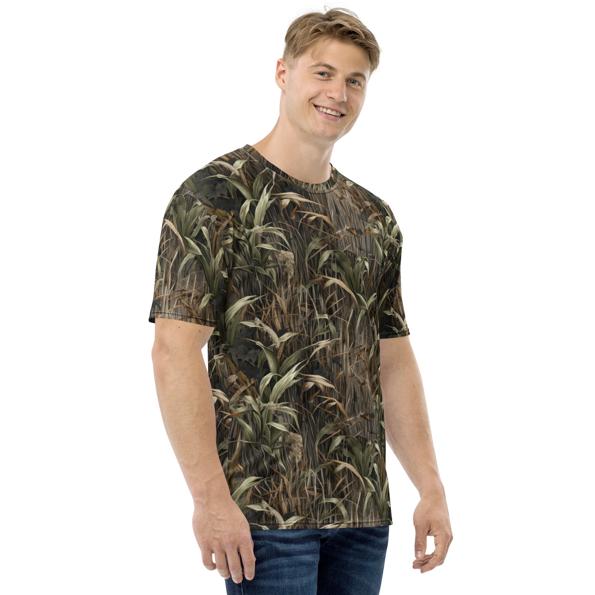StealthBlend Marsh Camouflage Men's T-Shirt