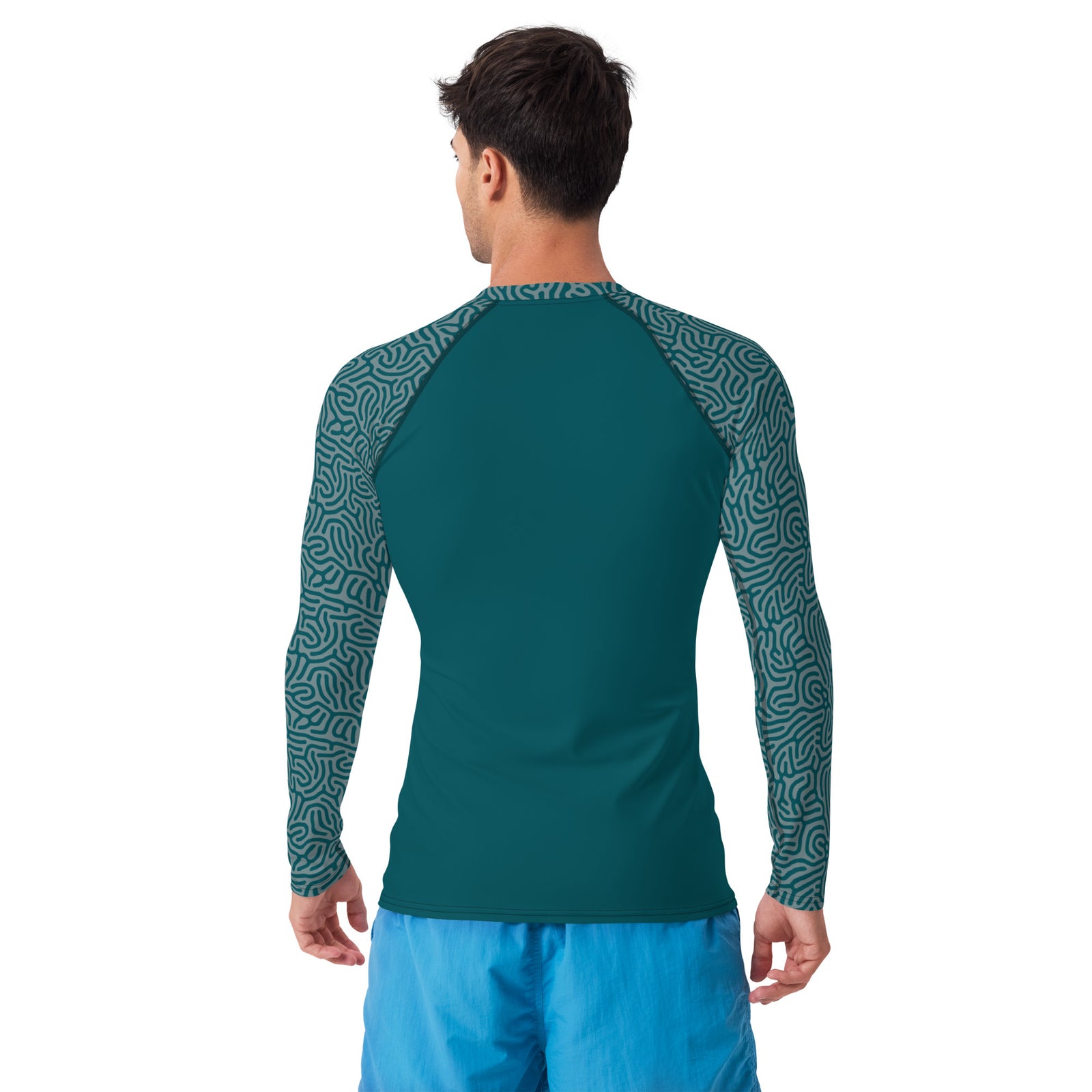 Maze Coral Men's Rash Guard