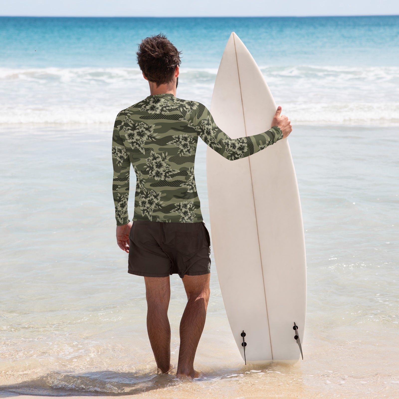 Hawaiian Camo Men's Rash Guard