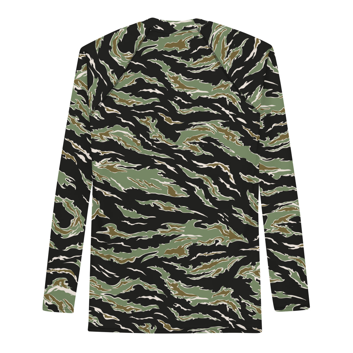 Tiger Stripe Deep Jungle Camouflage Men&#39;s Rash Guard