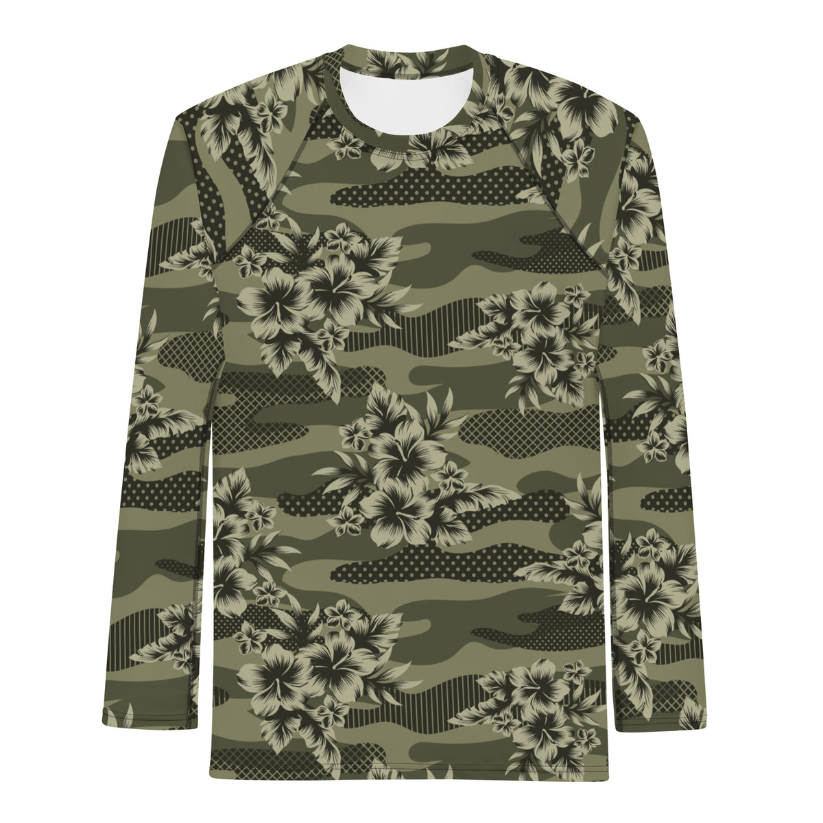 Hawaiian Camo Men&#39;s Rash Guard