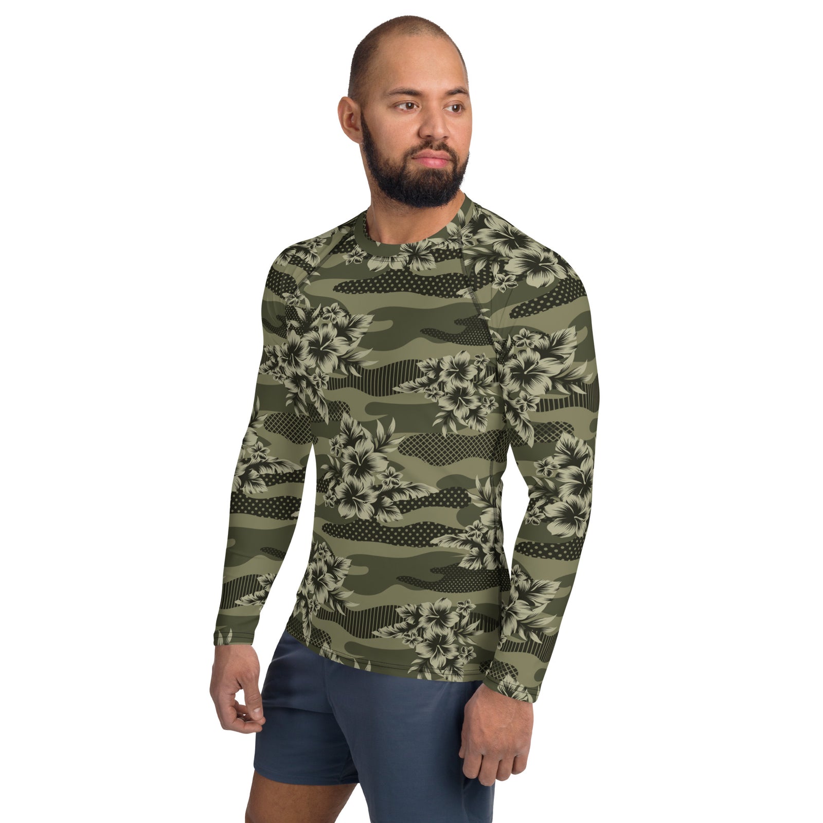 Hawaiian Camo Men's Rash Guard