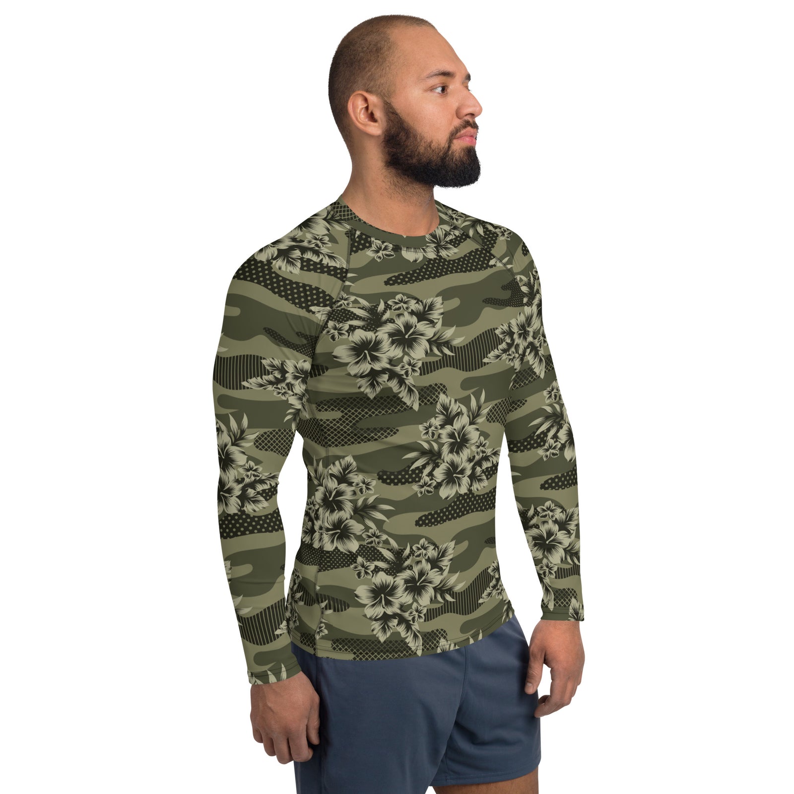 Hawaiian Camo Men's Rash Guard