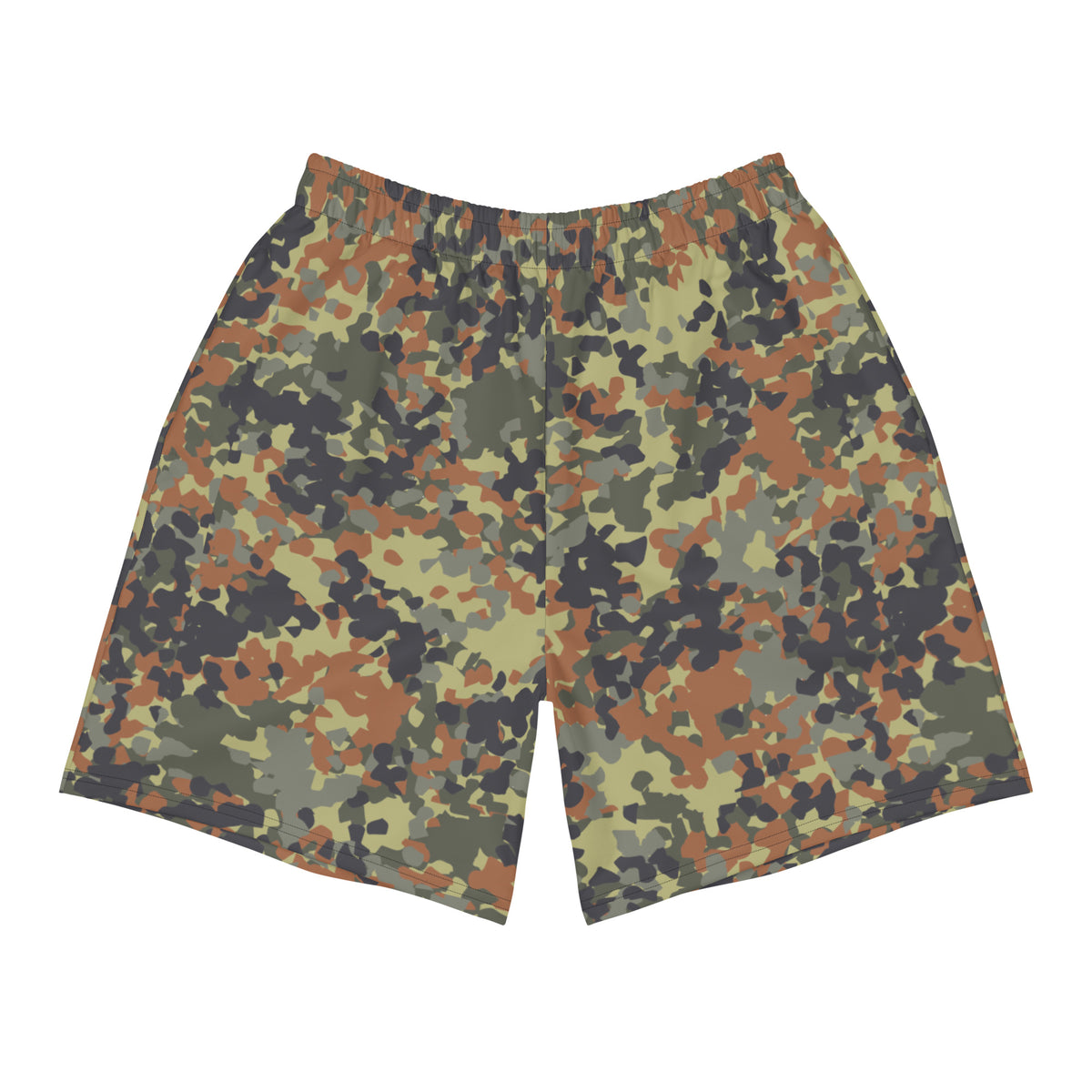 Flecktarn Reconnaissance Camo Men&#39;s Athletic Shorts