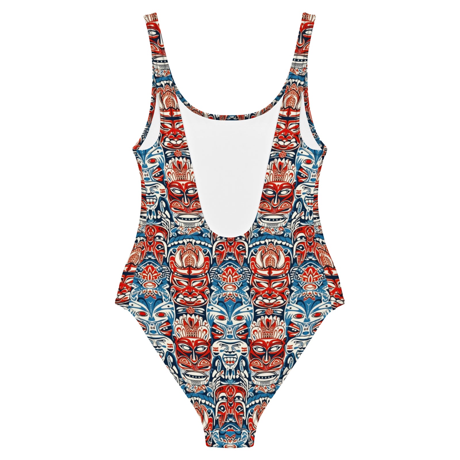 Freaky Deaky Tiki Hawaiian One-Piece Swimsuit