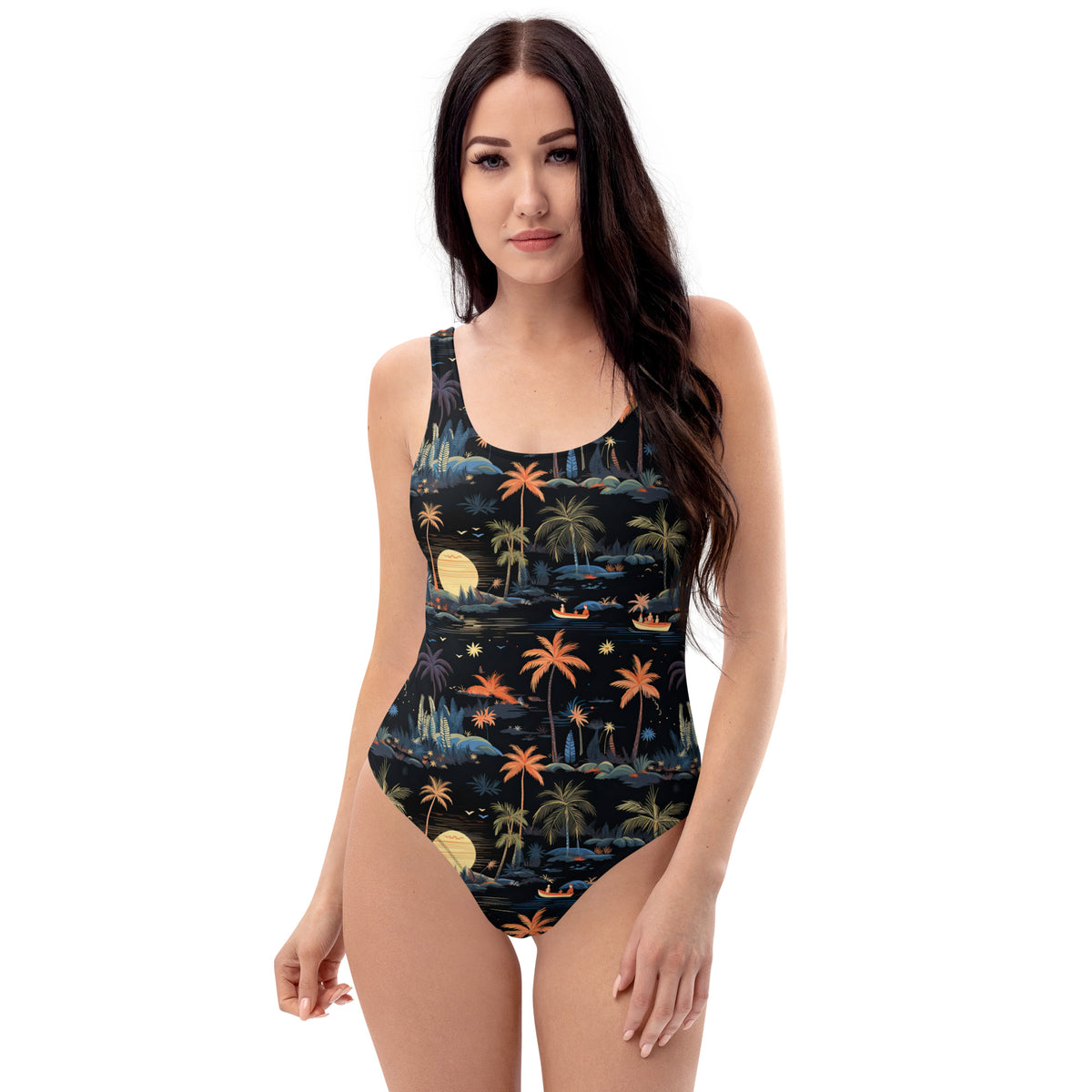 Polynesian Midnight One-Piece Swimsuit