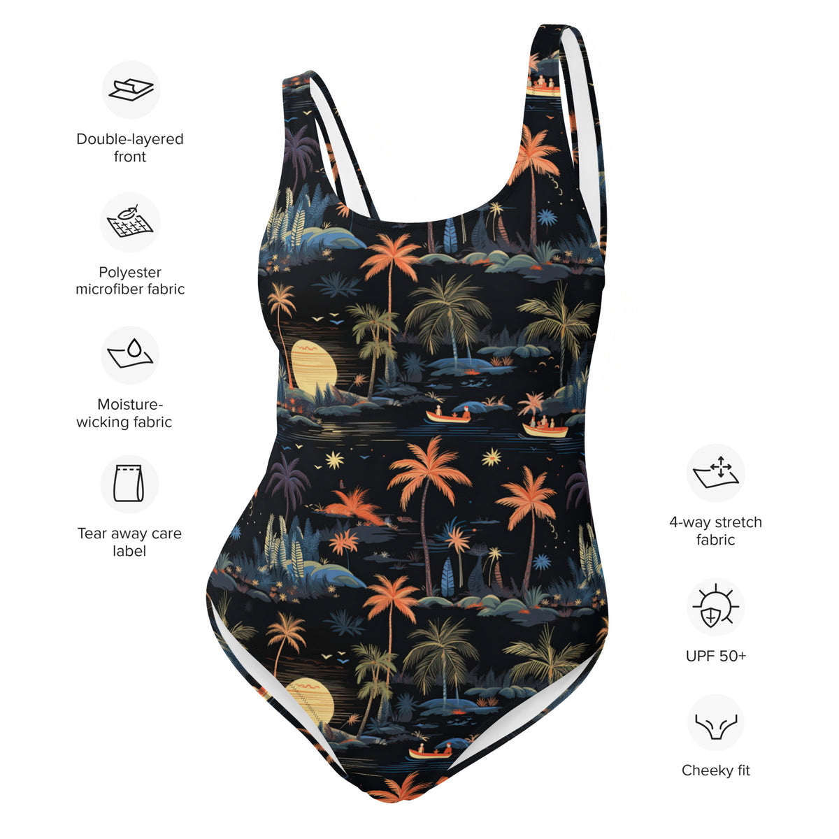 Polynesian Midnight One-Piece Swimsuit