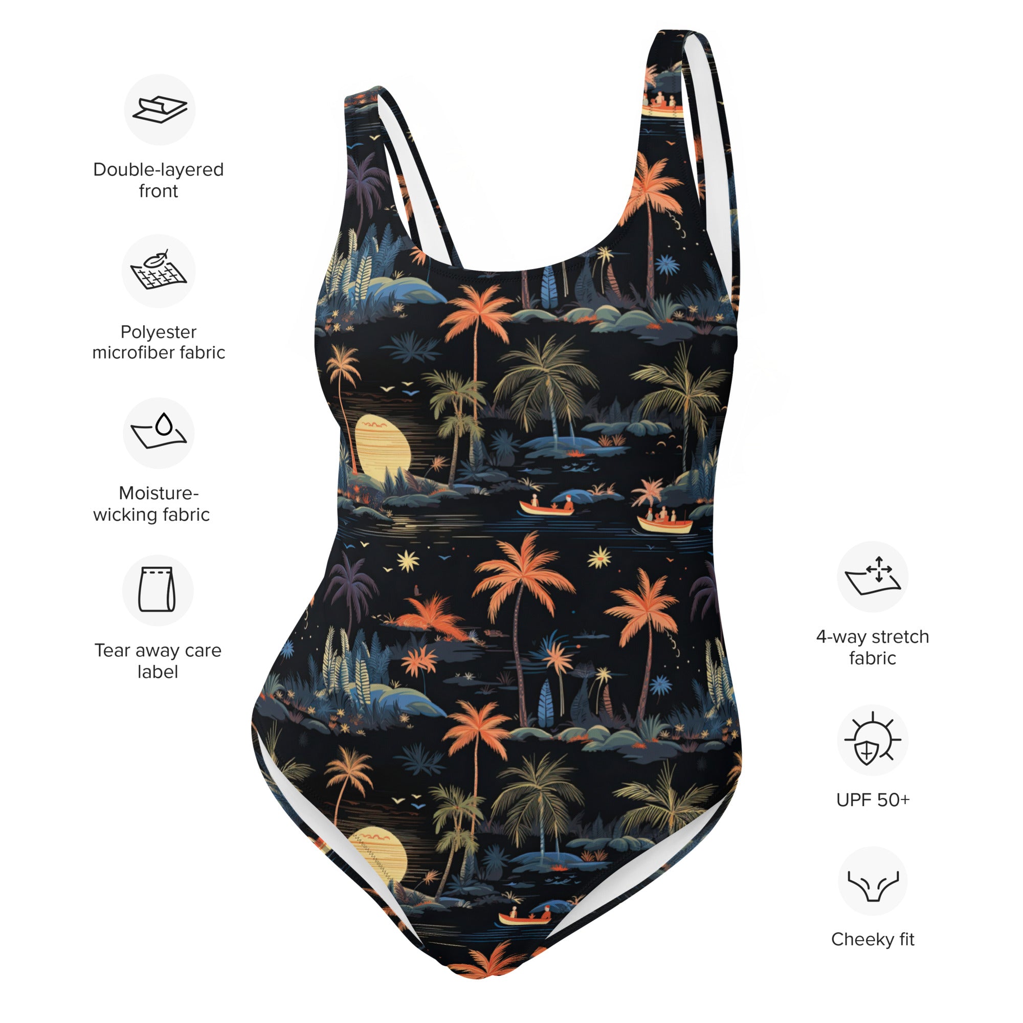 Polynesian Midnight One-Piece Swimsuit