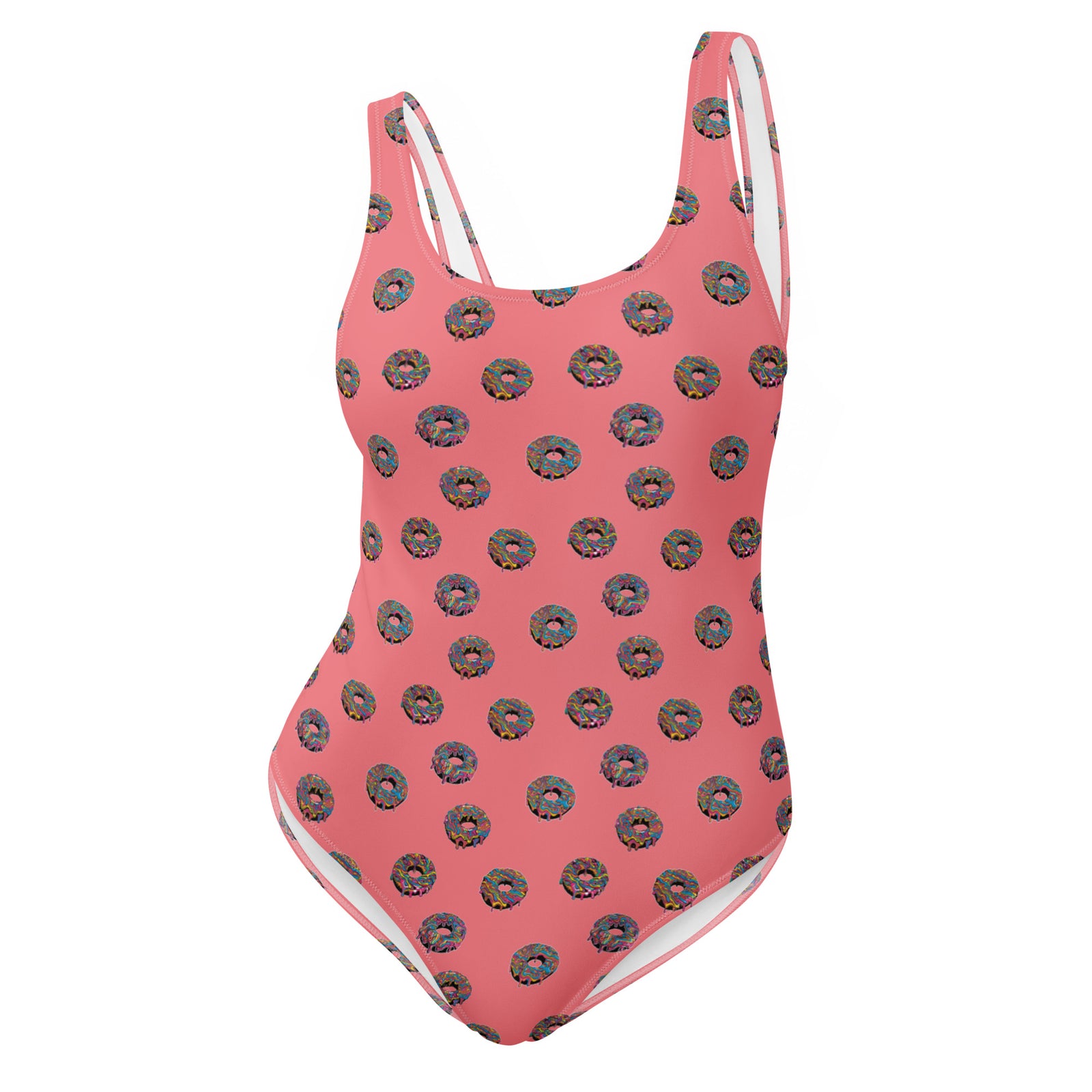 Psychedelic Donut One-Piece Swimsuit