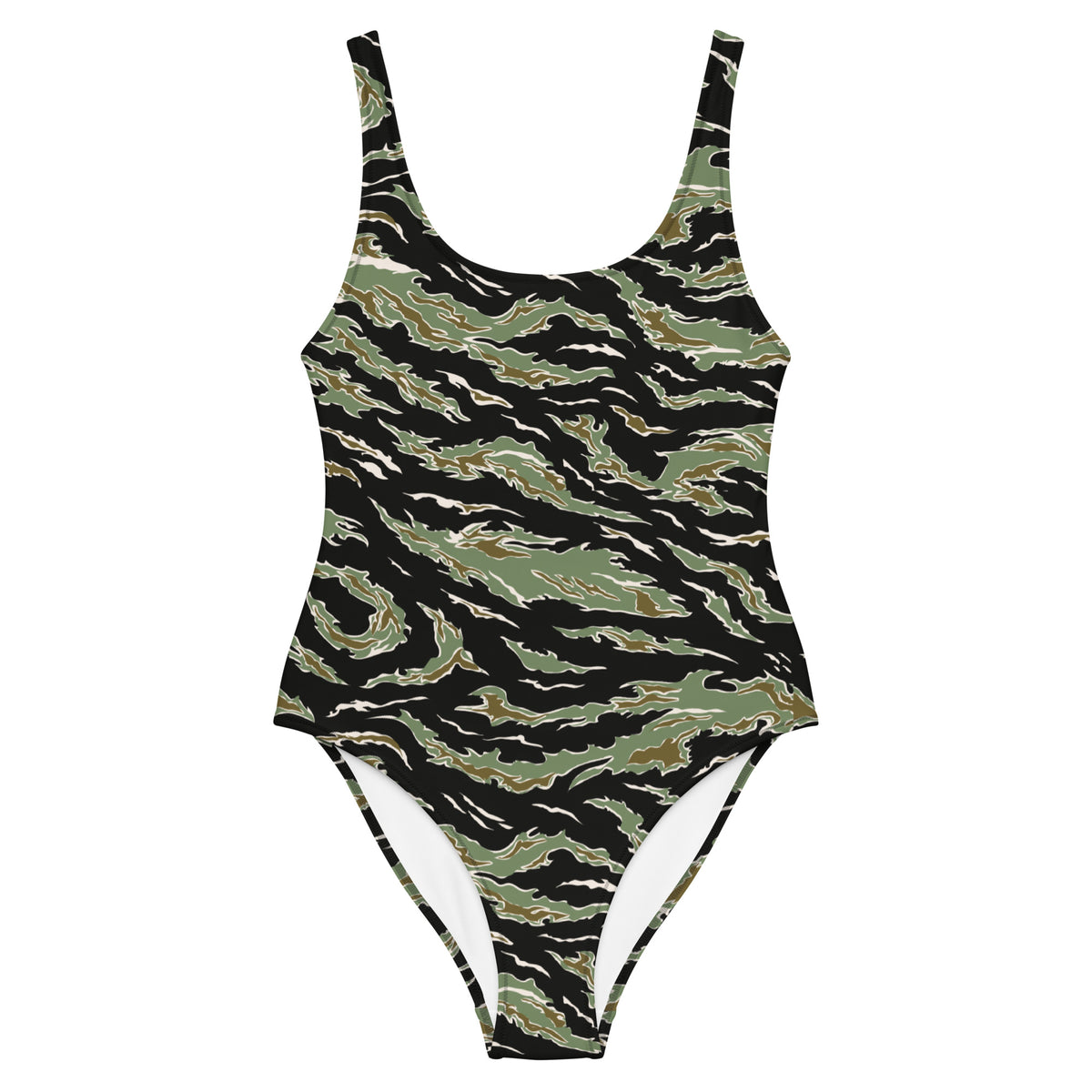 Tiger Stripe Camo One-Piece Swimsuit
