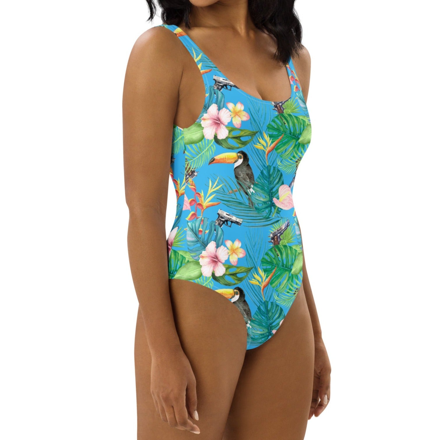 Hibiscus Bang Bang Hawaiian One-Piece Swimsuit