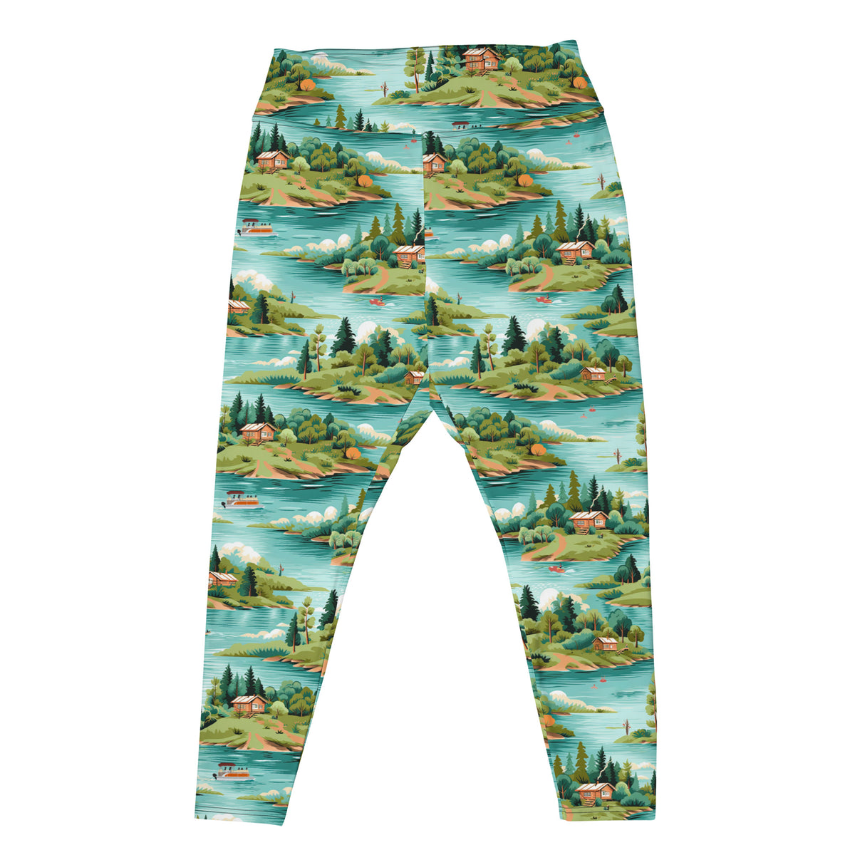 Up North All-Over Print Plus Size Leggings