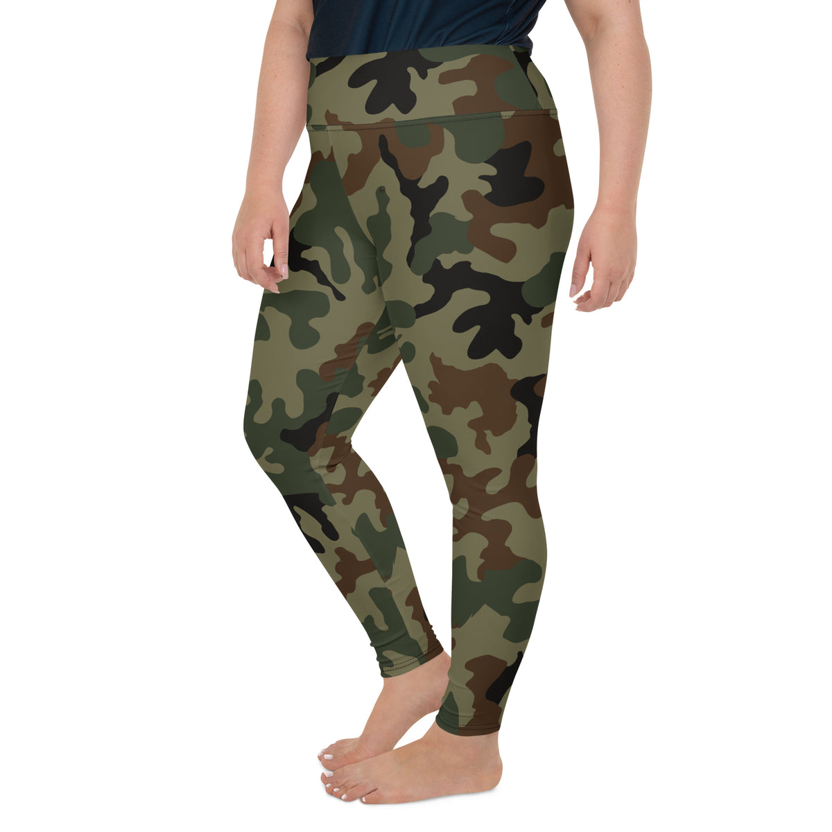 Seek and Disrupt Camo Plus Size Leggings