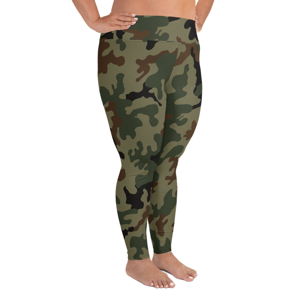 Seek and Disrupt Camo Plus Size Leggings