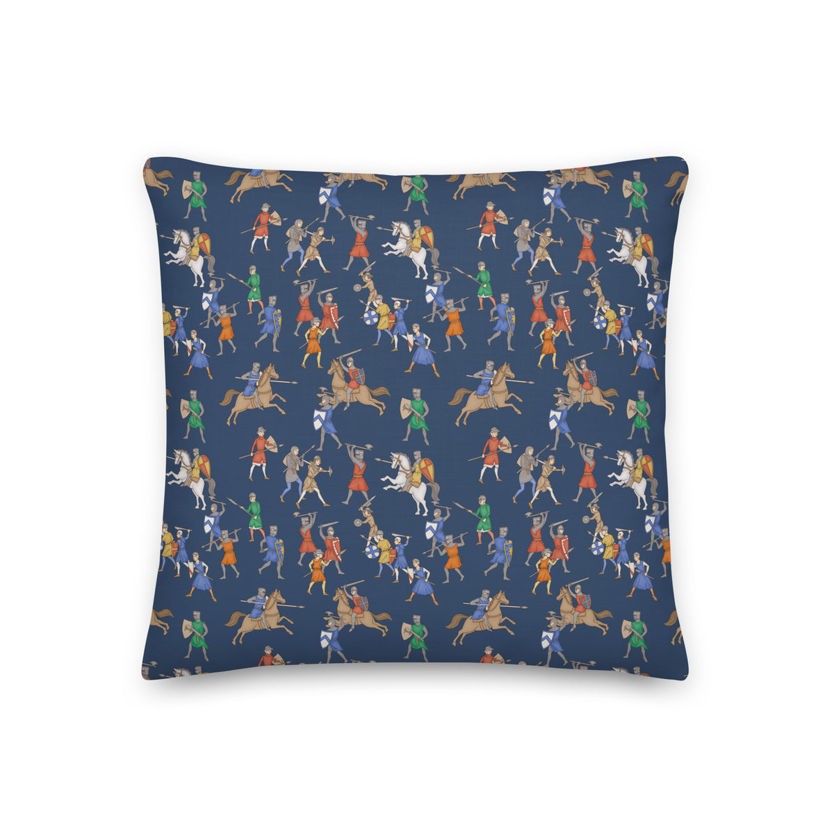Medieval Battle Throw Pillow