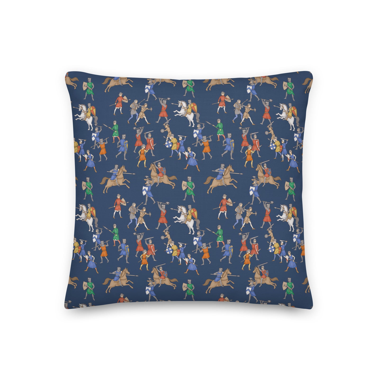 Medieval Battle Throw Pillow