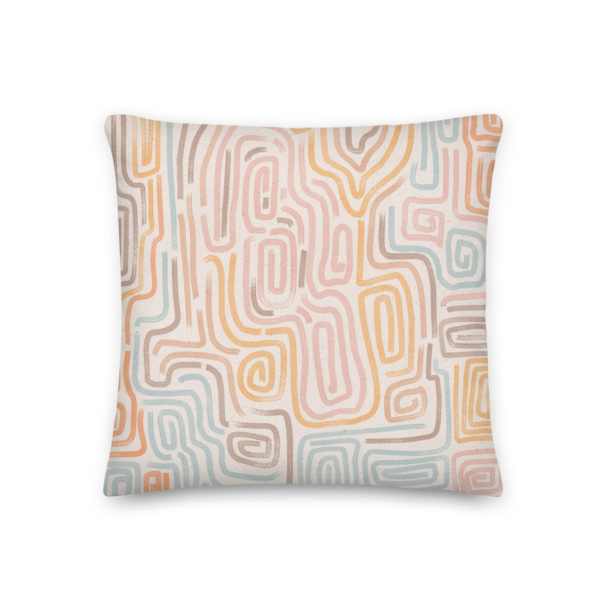 Abstrakt Serenity Throw Pillow