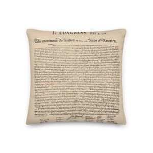 Declaration of Independence Throw Pillow