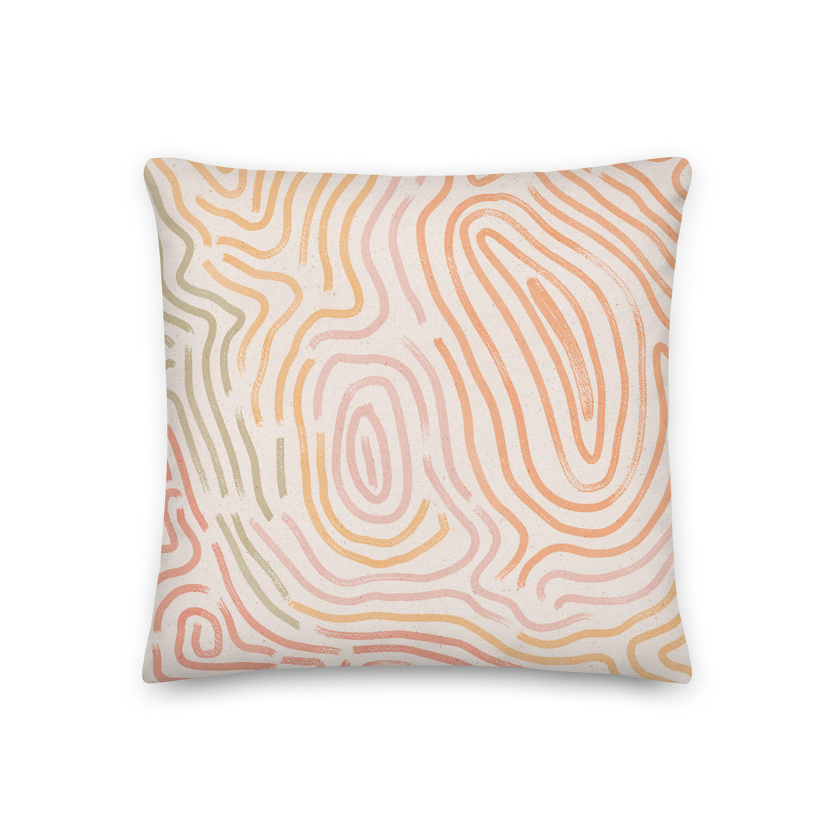 Abstrakt Serenity Throw Pillow