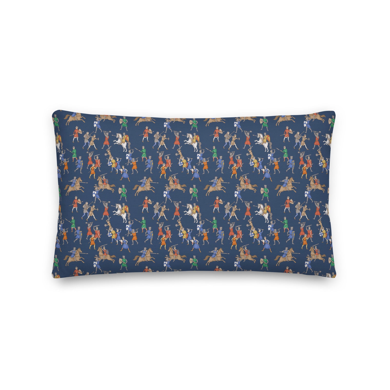 Medieval Battle Throw Pillow