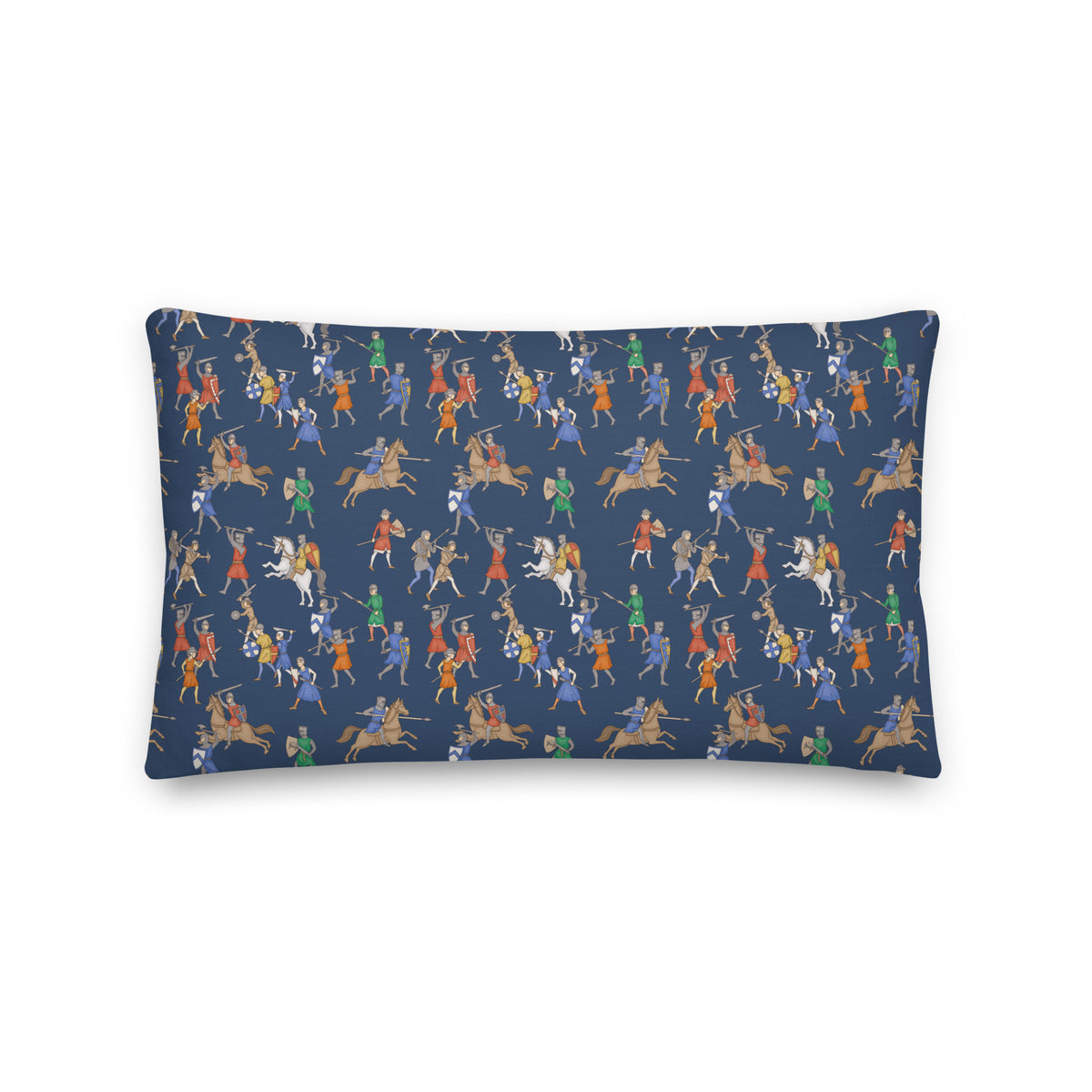 Medieval Battle Throw Pillow
