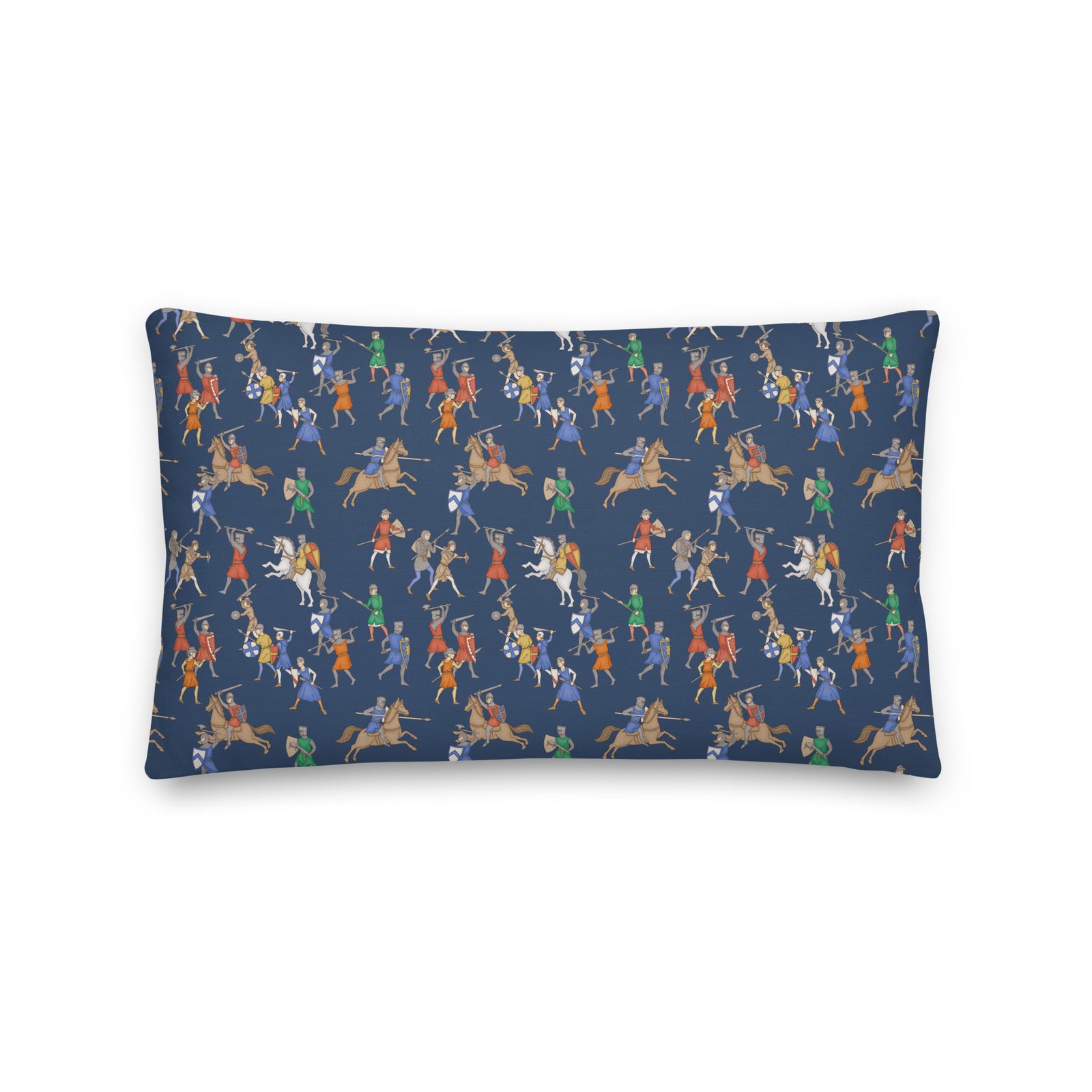 Medieval Battle Throw Pillow