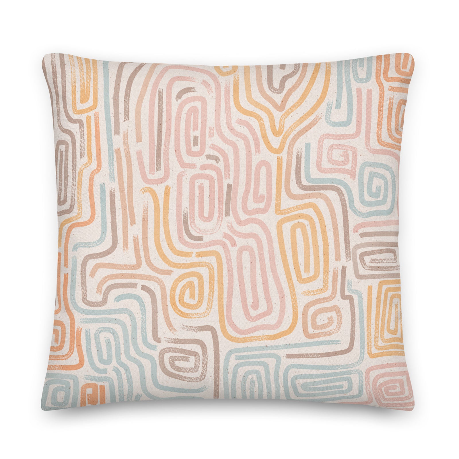Abstrakt Serenity Throw Pillow