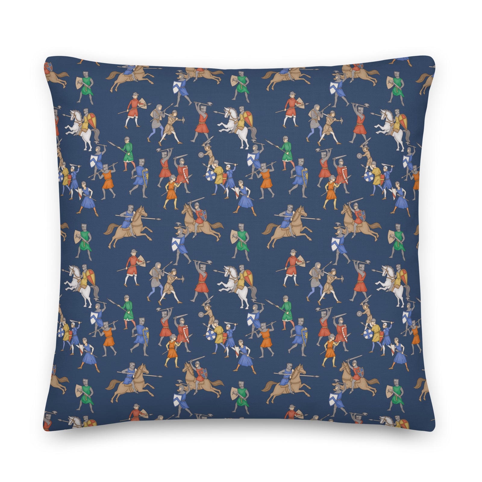 Medieval Battle Throw Pillow