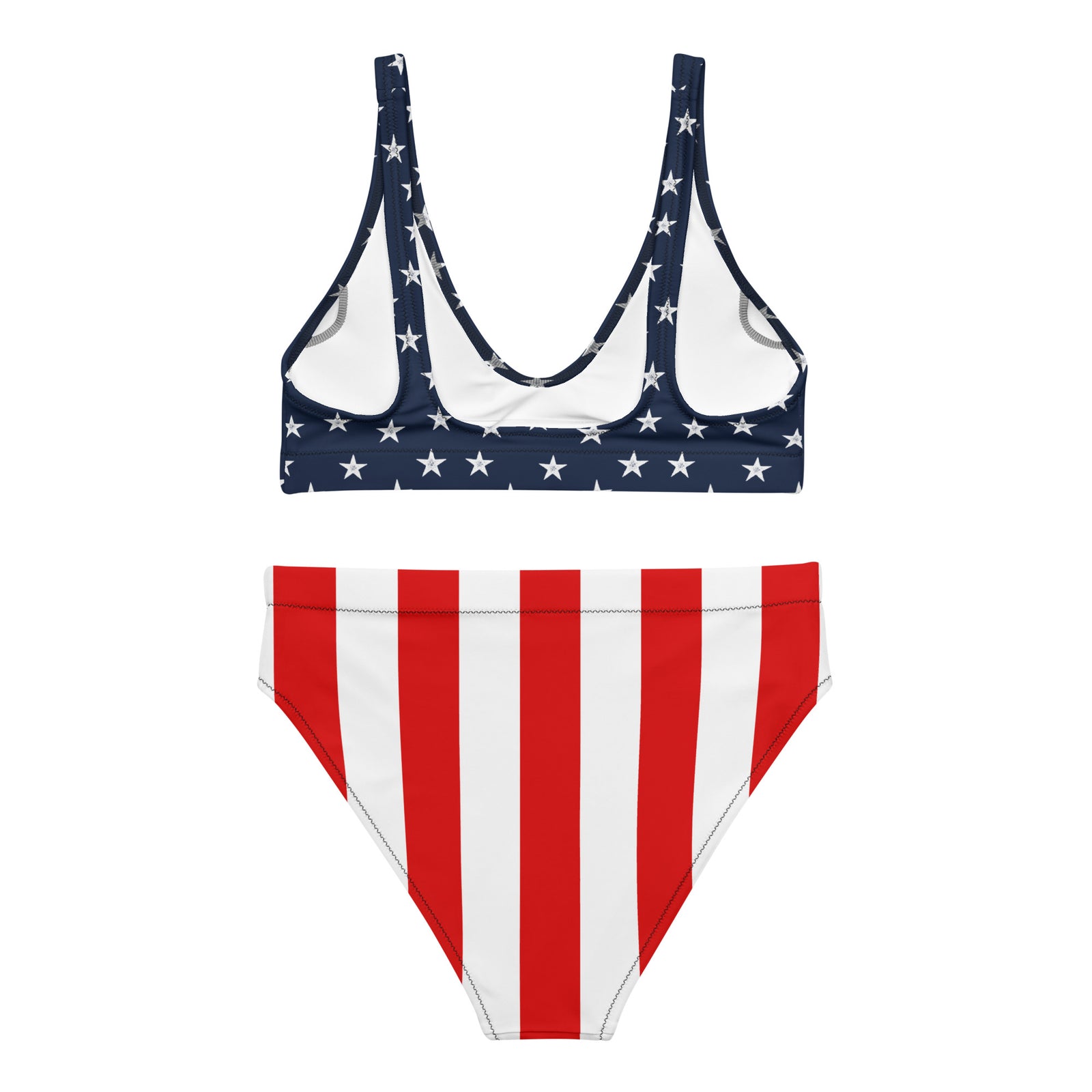 Lady Liberty High-Waisted Two-Piece Swimsuit