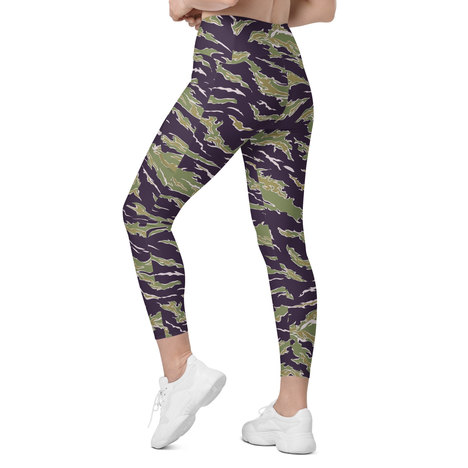 Jungle Tiger Stripe Pocket Leggings