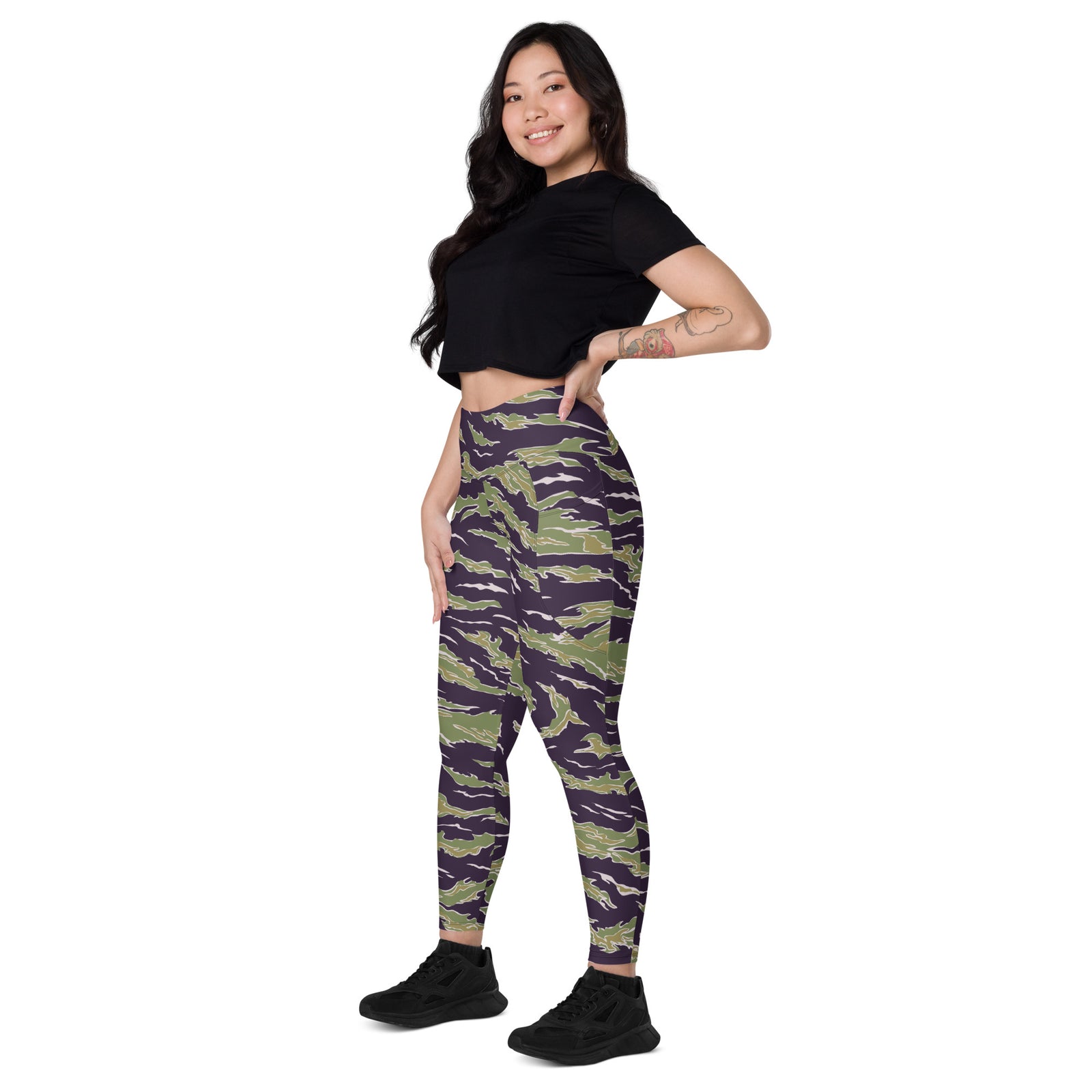 Jungle Tiger Stripe Pocket Leggings