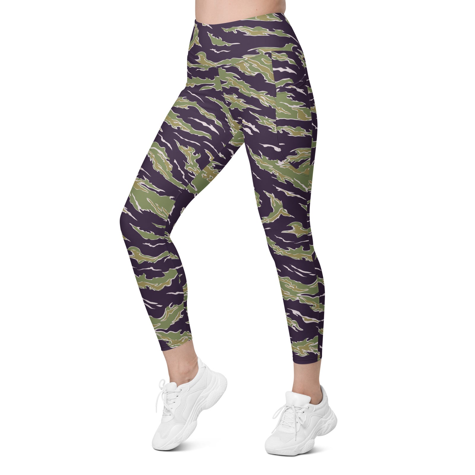 Jungle Tiger Stripe Pocket Leggings