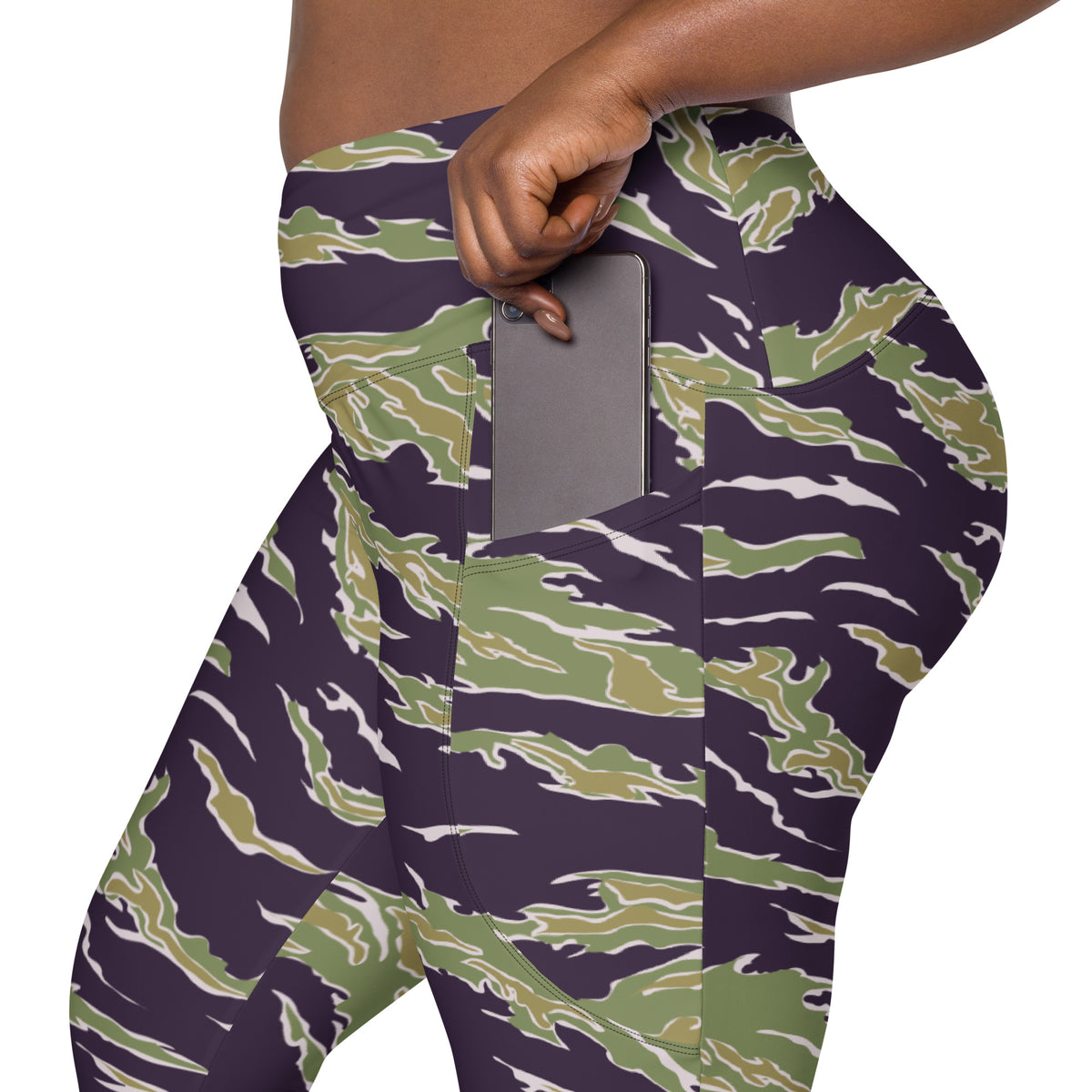 Jungle Tiger Stripe Pocket Leggings