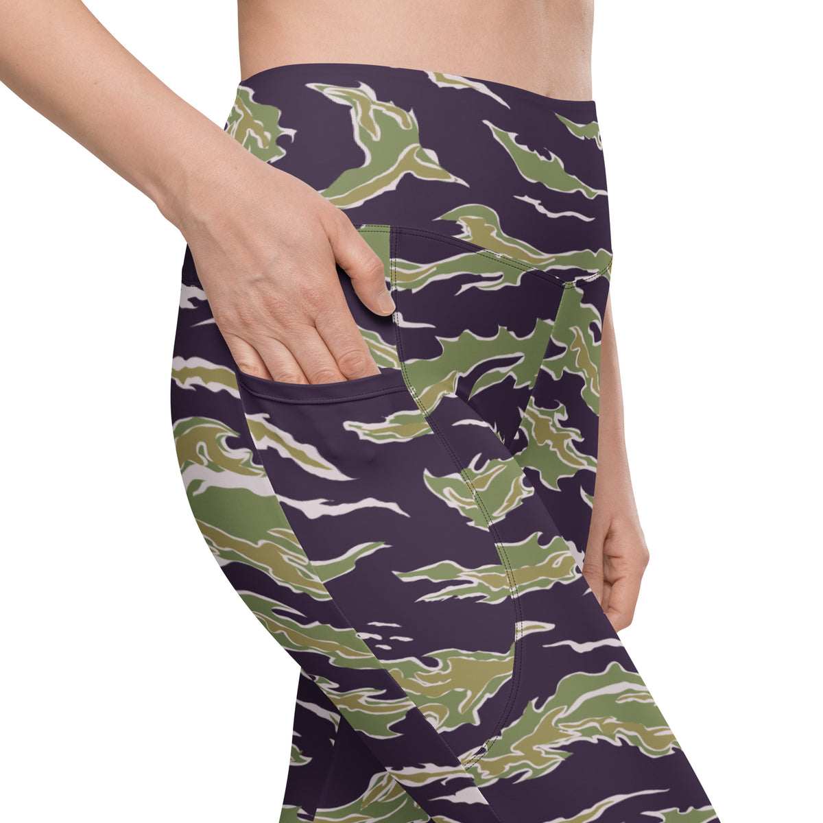Jungle Tiger Stripe Pocket Leggings
