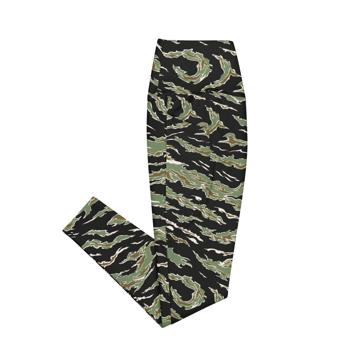 Tiger Stripe Camo Leggings with Pockets