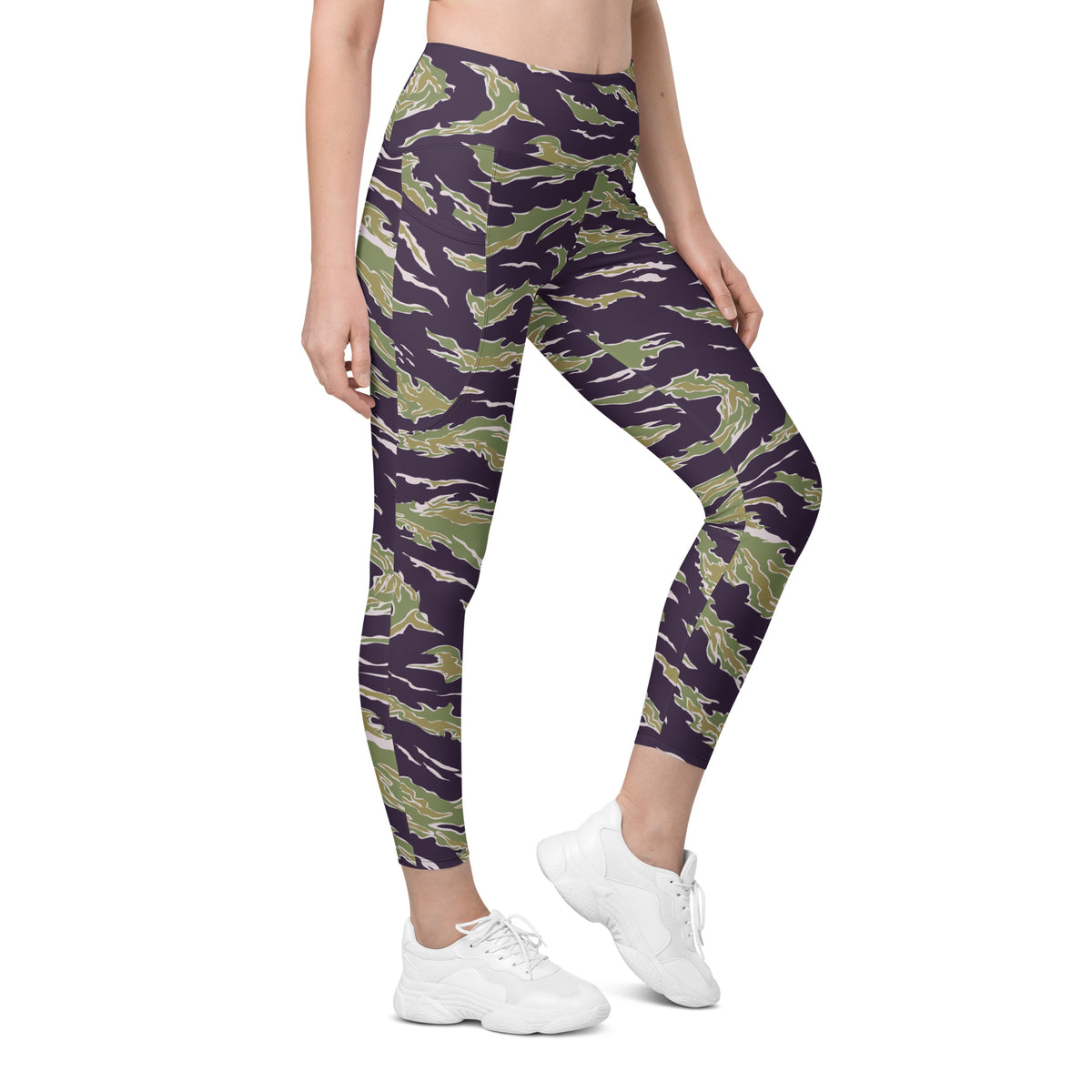 Jungle Tiger Stripe Pocket Leggings
